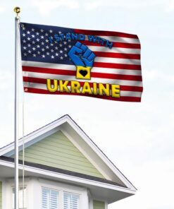 american grommet flag i stand with ukraine bnl525gf 7073
