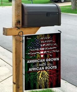 american grown with african roots flag 8428