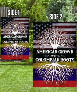 american grown with colombian roots flag 5915