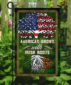 american grown with irish roots flag 2704