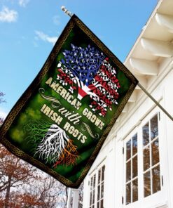 american grown with irish roots flag 7959