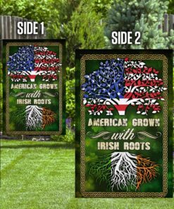 american grown with irish roots flag 8407