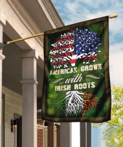 American Grown With Irish Roots Flag