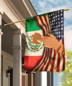 American Grown With Mexican Roots Flag