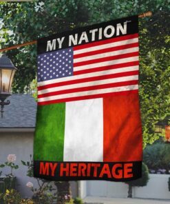American Italian Flag My Nation My Heritage DBD2868Fv2