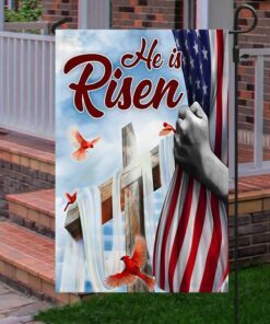 american jesus flag he is risen ttv534fv1 4924