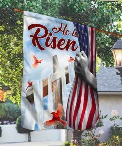 American Jesus Flag He Is Risen TTV534Fv1