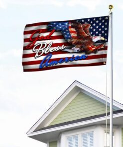 american patriot grommet flag god bless america lnt76gf 3189