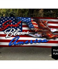 american patriot grommet flag god bless america lnt76gf 8719