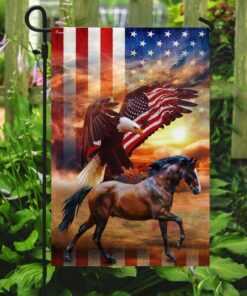 american patriot horse eagle flag trn1364f 2445