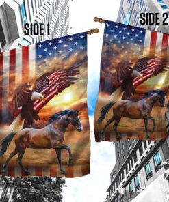 american patriot horse eagle flag trn1364f 6346