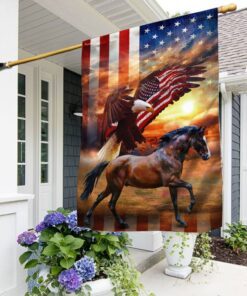 American Patriot Horse Eagle Flag TRN1364F