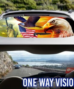 american pride rear window decal eagle sunset freedom lnt227cd 7361
