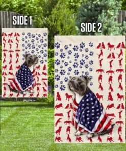 american staffordshire terrier dog flag 1095