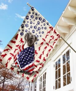 american staffordshire terrier dog flag 2440