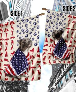 american staffordshire terrier dog flag 6315