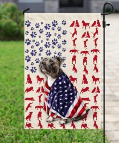 american staffordshire terrier dog flag 6995