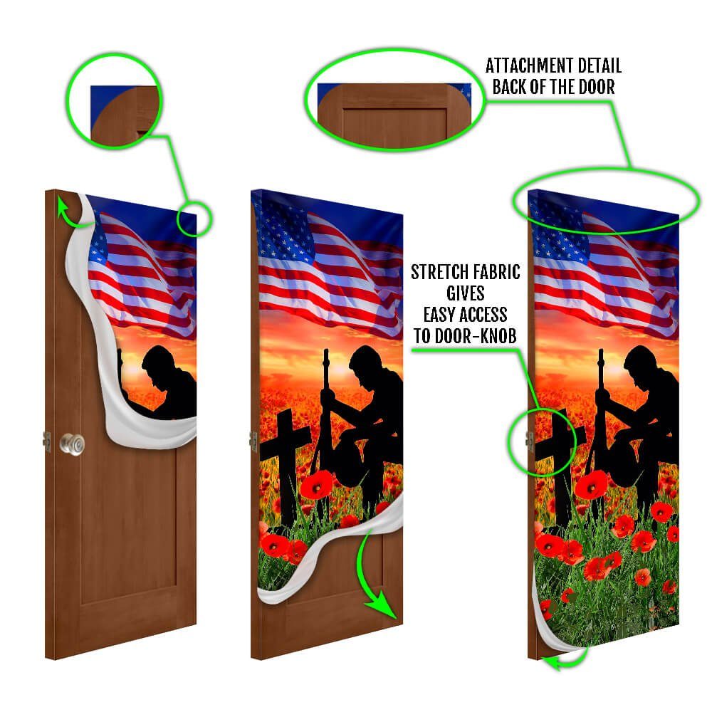 American Veteran Door Cover Lest We Forget NNT73Dv5 - Image 6