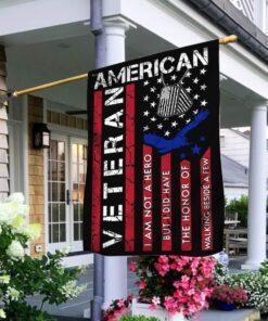 American Veteran Flag Not A Hero NTT70F