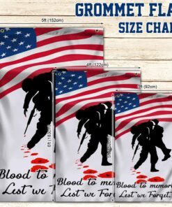 american veteran grommet flag blood in memories ntb257gfv2 3879