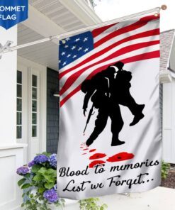 american veteran grommet flag blood in memories ntb257gfv2 7425
