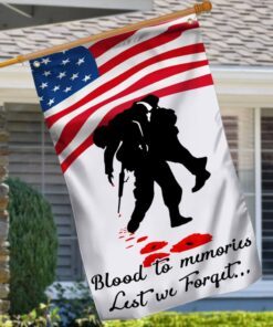 american veteran grommet flag blood in memories ntb257gfv2 7480