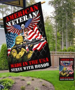 american veteran memorial made in the usa serve with honor flag mln1090f 3745
