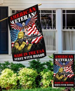 american veteran memorial made in the usa serve with honor flag mln1090f 4254