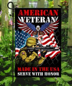 american veteran memorial made in the usa serve with honor flag mln1090f 7996