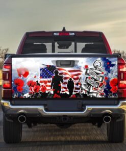 American Veteran Truck Tailgate Decal Sticker Wrap Inspiration NTT123TDv1