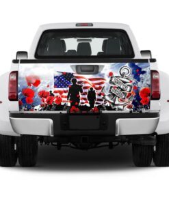 american veteran truck tailgate decal sticker wrap inspiration ntt123tdv1 4668
