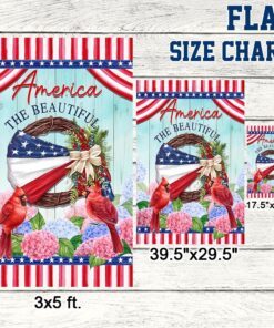 american wreath independence day america the beautiful flag mln1413f 4714
