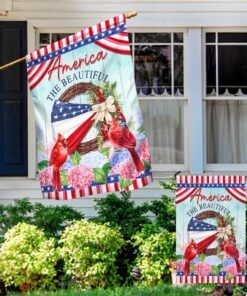 american wreath independence day america the beautiful flag mln1413f 7145