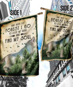 and into the forest wolf flag 5850