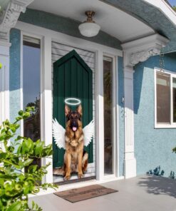 angel german shepherd dog door cover 1690