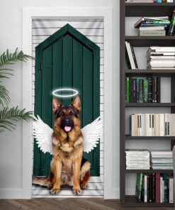 angel german shepherd dog door cover 7491