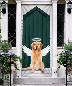 Angel Golden Retriever Door Cover