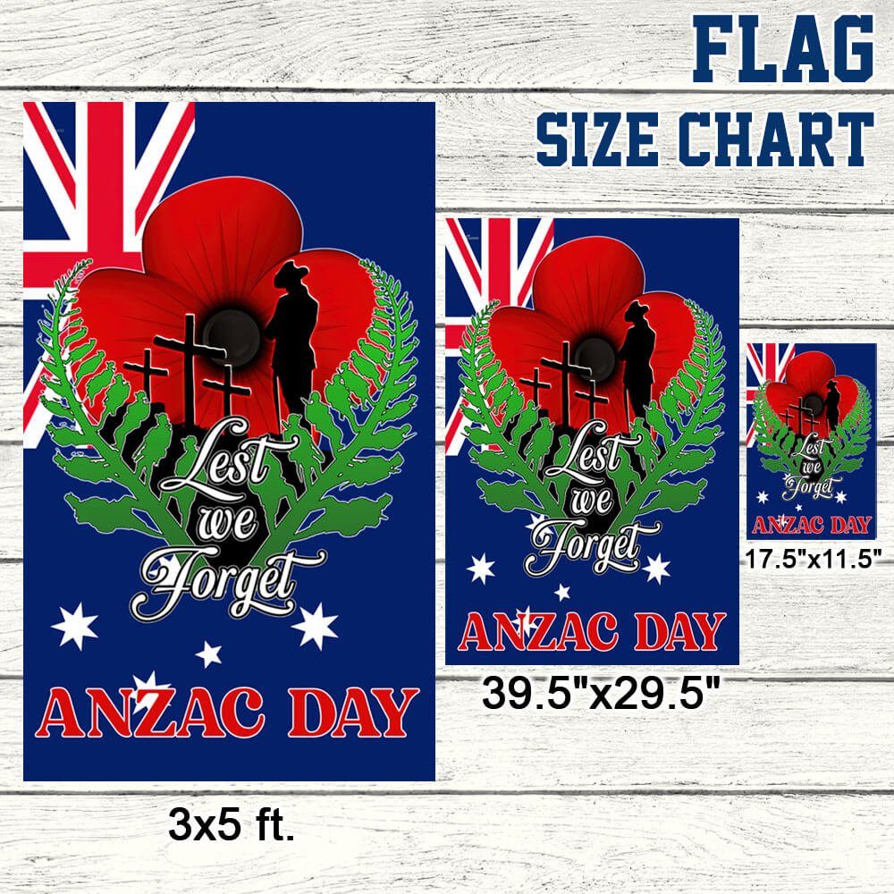 Anzac Day, Remembrance Poppy, Lest We Forget Australian Veteran, Australian Flag  TPT711F - Image 9