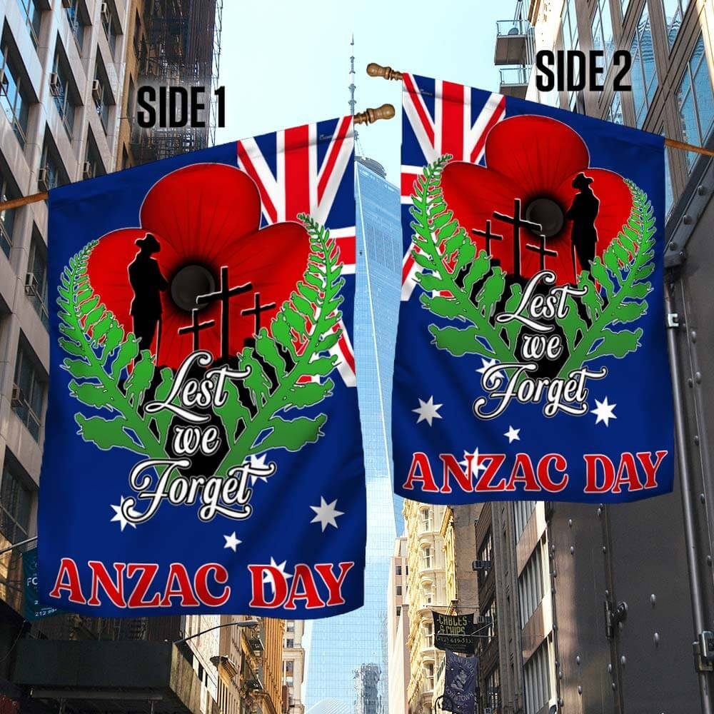 Anzac Day, Remembrance Poppy, Lest We Forget Australian Veteran, Australian Flag  TPT711F - Image 3