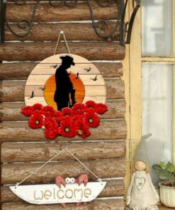 anzac day. lest we forget. poppy flower custom wooden sign nnt450wd 1230