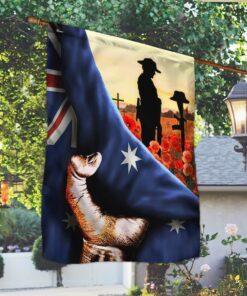 Anzac Day Australia Flag Veteran Flag TTV548F
