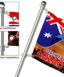 anzac day australia grommet flag lest we forget tqn1084gf 1192