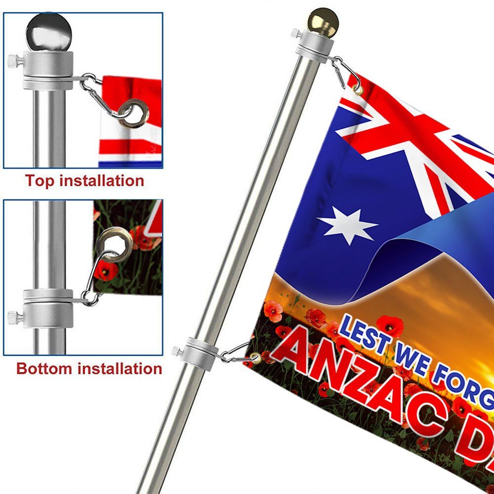 ANZAC Day Australia Grommet Flag Lest We Forget TQN1084GF - Image 6