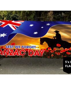 anzac day australia grommet flag lest we forget tqn1084gf 5155