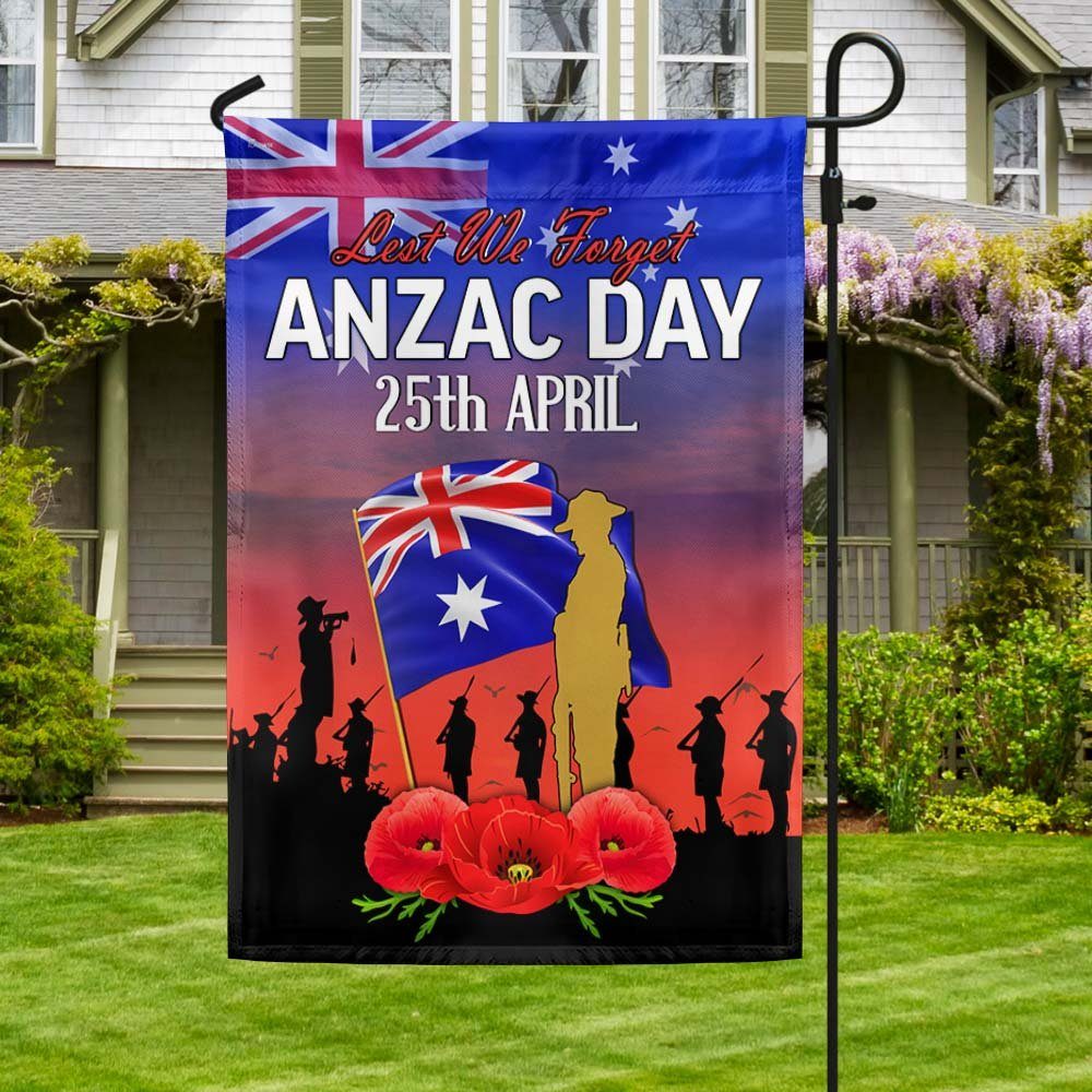 Anzac Day Australia Lest We Forget 25 April Australian Flag MLN1188F