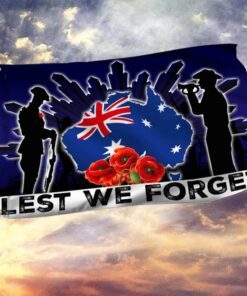 Anzac Day Australia Veteran Grommet Flag Anzac Sun NTB508GF