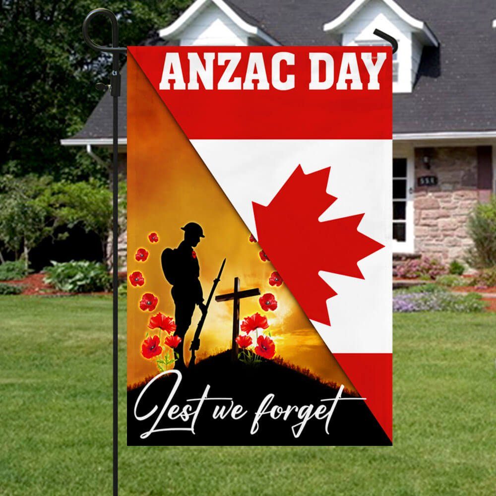 Anzac Day Canada Lest We Forget Canadian Flag MLN1147F