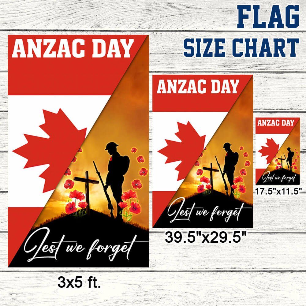 Anzac Day Canada Lest We Forget Canadian Flag MLN1147F - Image 8