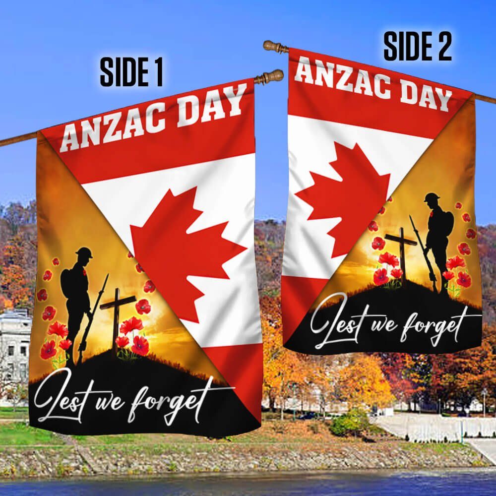 Anzac Day Canada Lest We Forget Canadian Flag MLN1147F - Image 4
