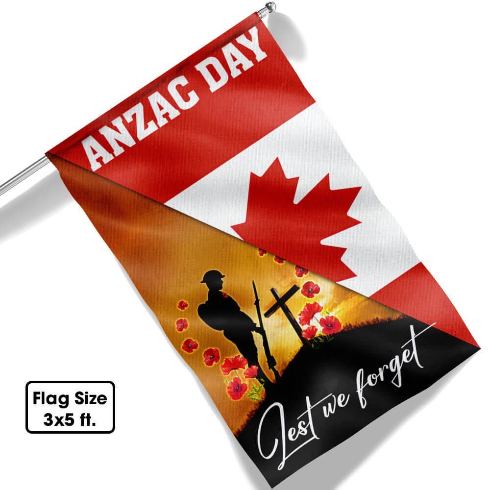 Anzac Day Canada Lest We Forget Canadian Flag MLN1147F - Image 7